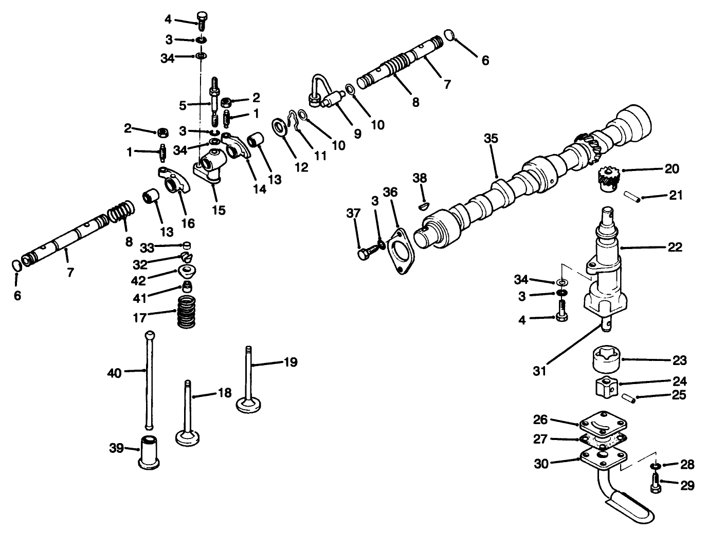 VALVE, CAMSHAFT & PUMP COMPONENTS
