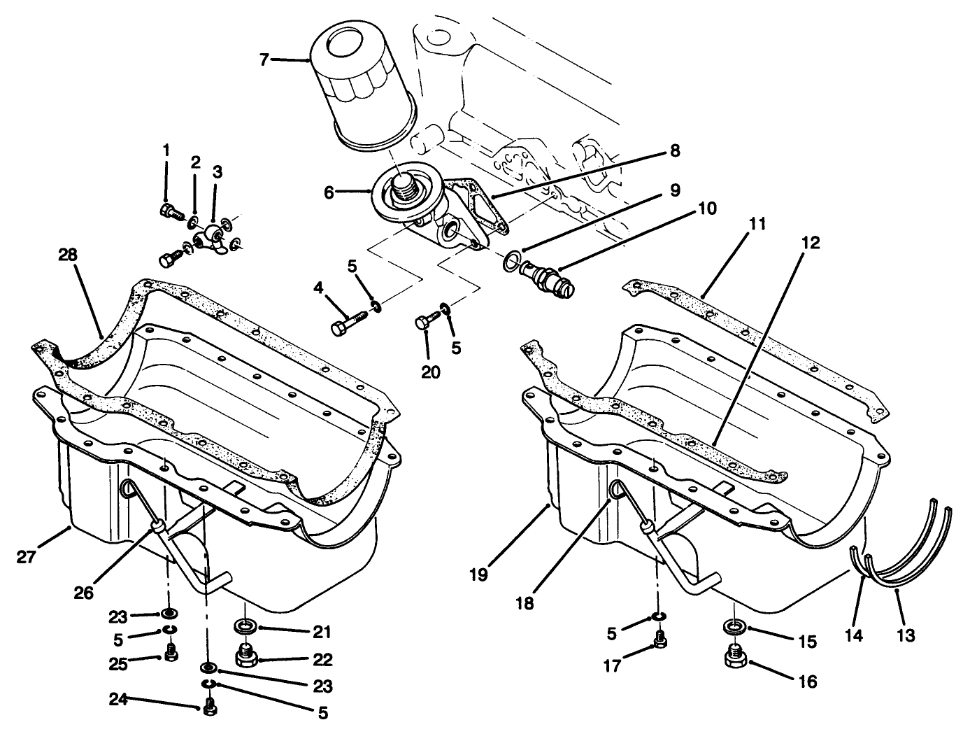 OIL PAN & OIL FILTER