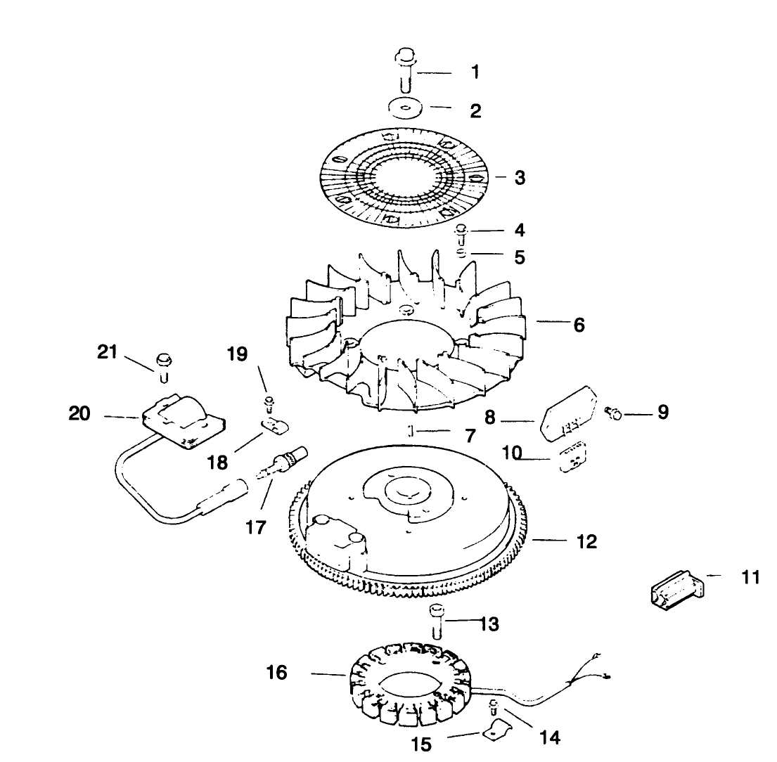 Ignition/electrical-Engine Kohler Model No. Cv12.5t-1254