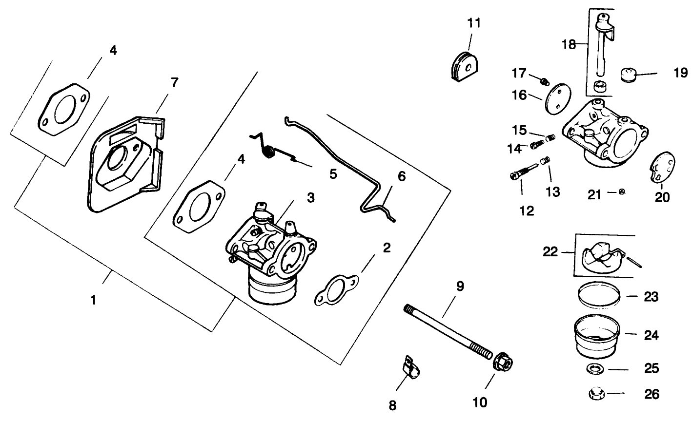 Fuel System-Engine Kohler Model No. Cv12.5t-1254