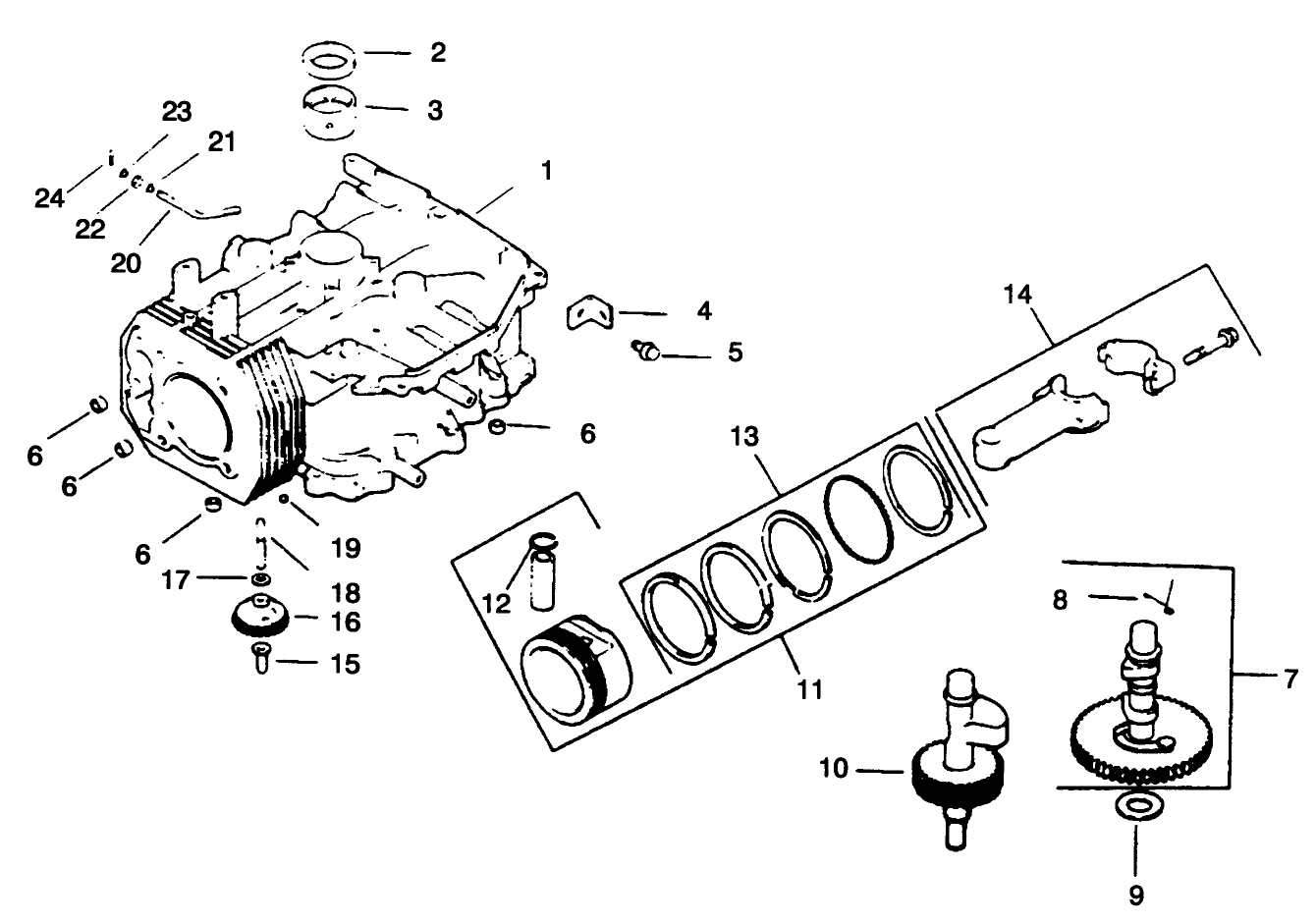 Engine Kohler Model No. Cv14t-1412