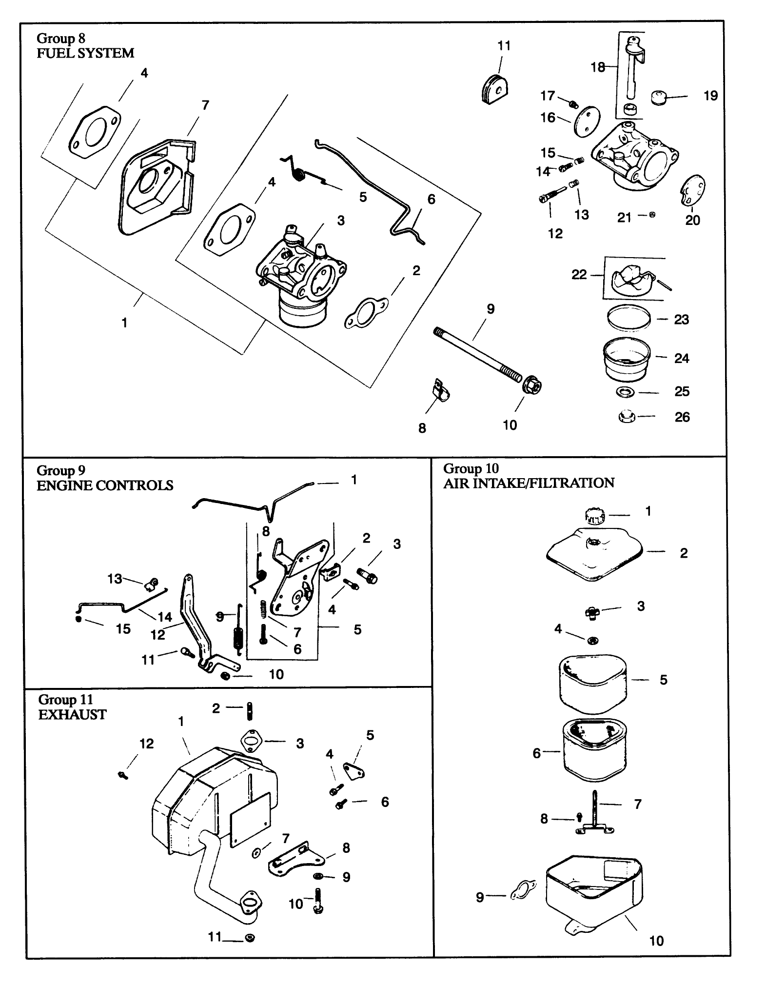 Engine Kohler Model No. Cv14 T-1412(continued)
