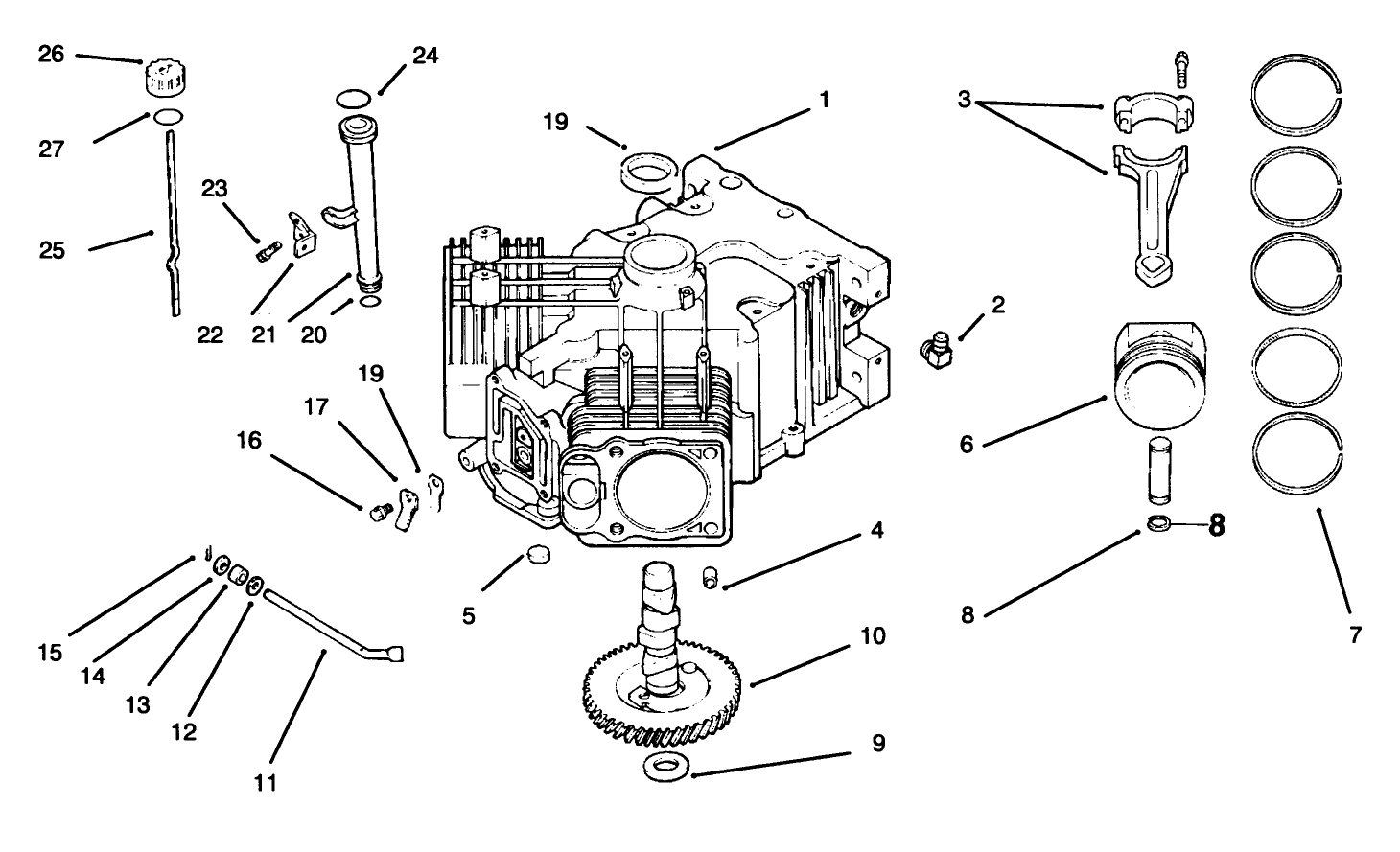 Crankcase Kohler Engine Cv18s - Ps 61521
