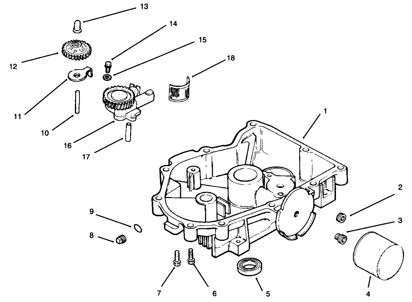 Oil Pan/lubrication Kohler Engine Cv18s - Ps 61521