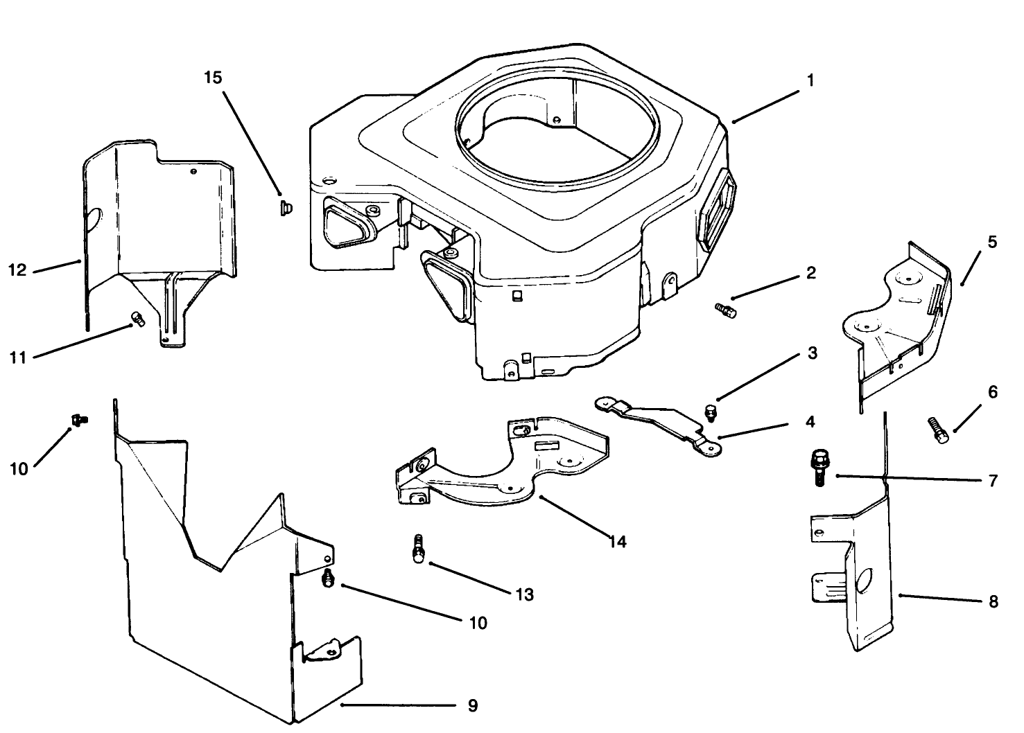 Blower Housing & Baffles Kohler Engine Cv18s - Ps 61521