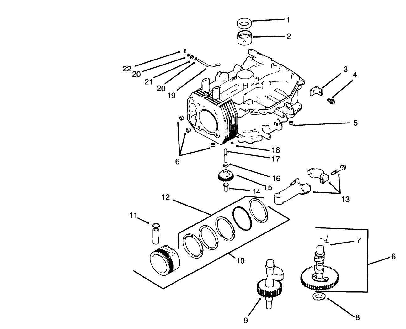 Crankcase-Engine Kohler Model No. Cv14 S-1429 (continued)