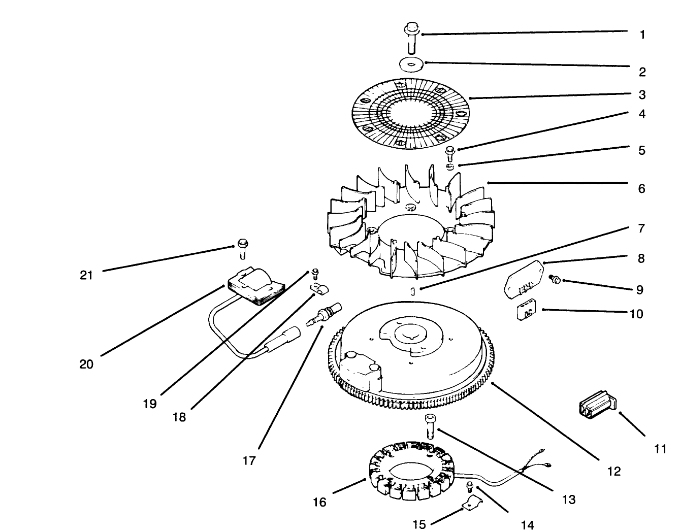 Ignition/electrical-Engine Kohler Model No. Cv14 S-1429 (continued)