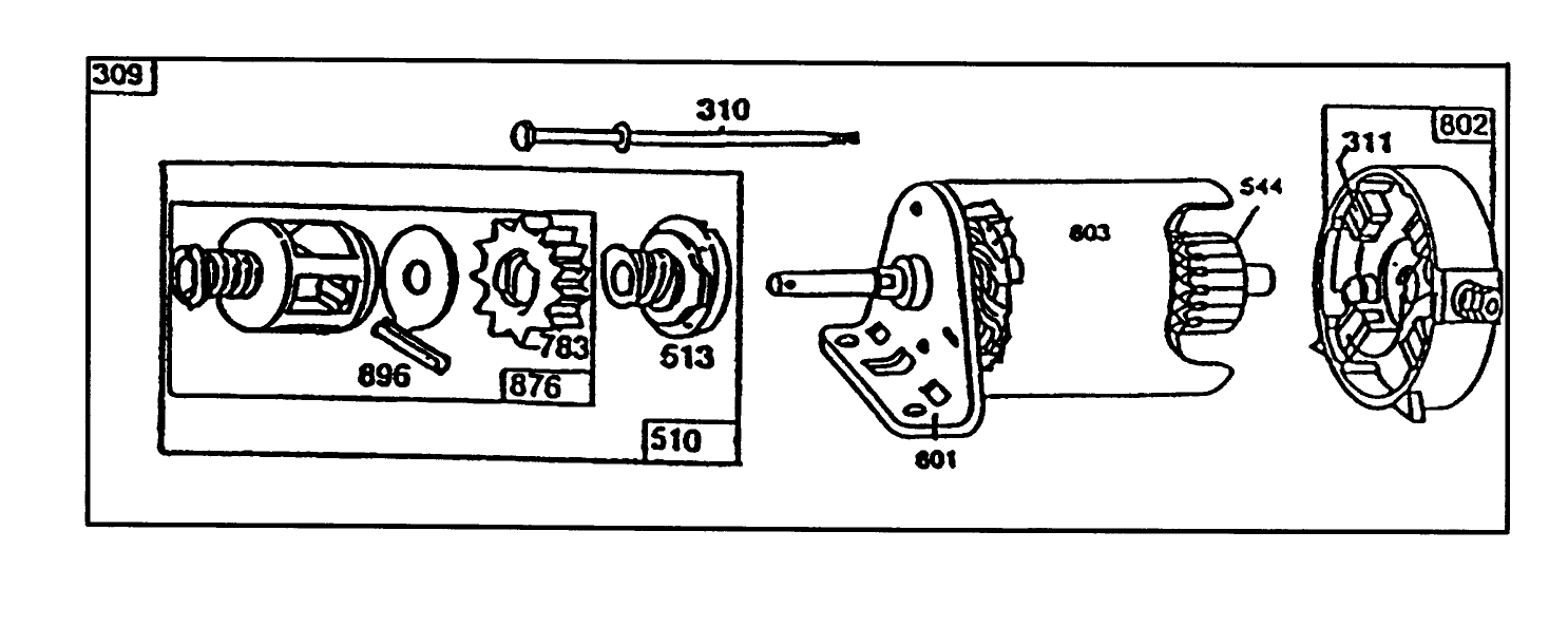 Starter - Briggs & Stratton No. 195707-0121-01