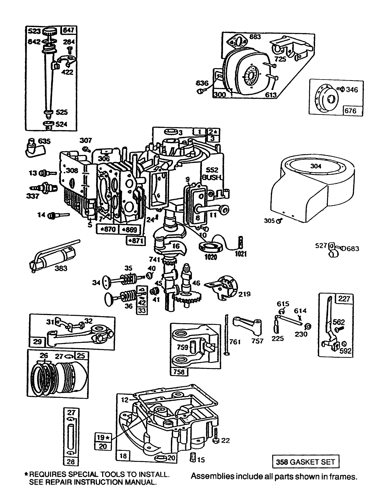 Briggs & Stratton Model No. 195707-0121-01