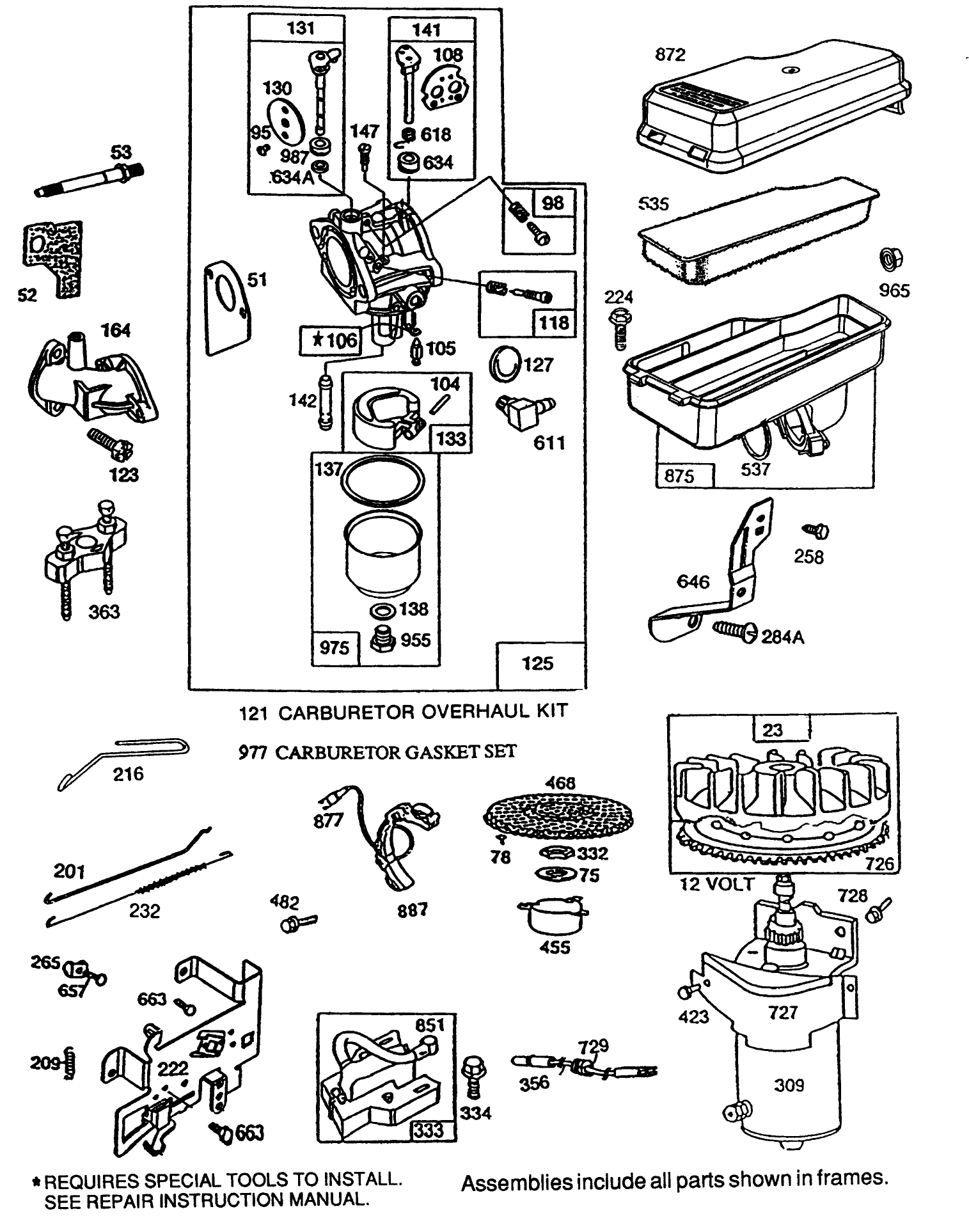 Briggs & Stratton Model No. 195707-0121-01