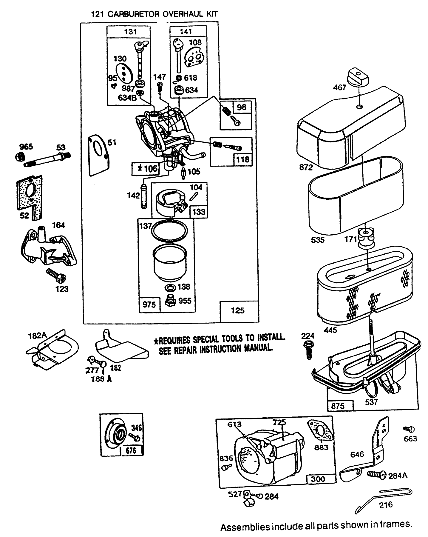 Briggs & Stratton Model No. 286707-0119-01