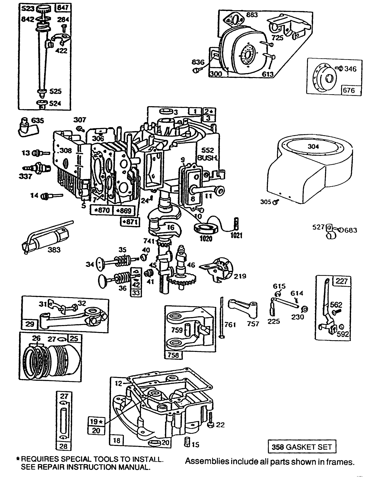 Briggs & Stratton Model No. 195707-0121-01