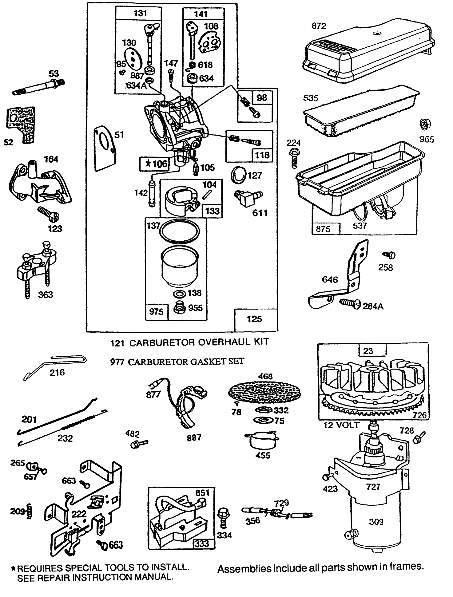 Briggs & Stratton Model No. 195707-0121-01