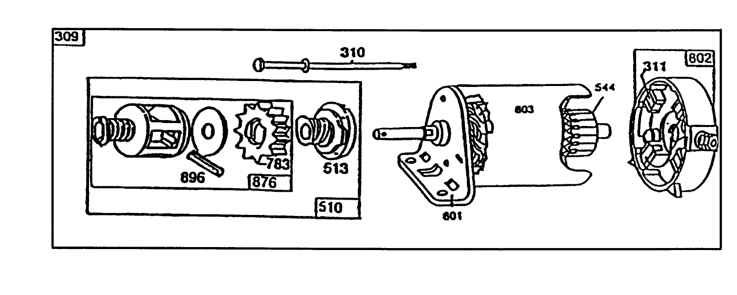 Starter - Briggs & Stratton No. 195707-0121-01