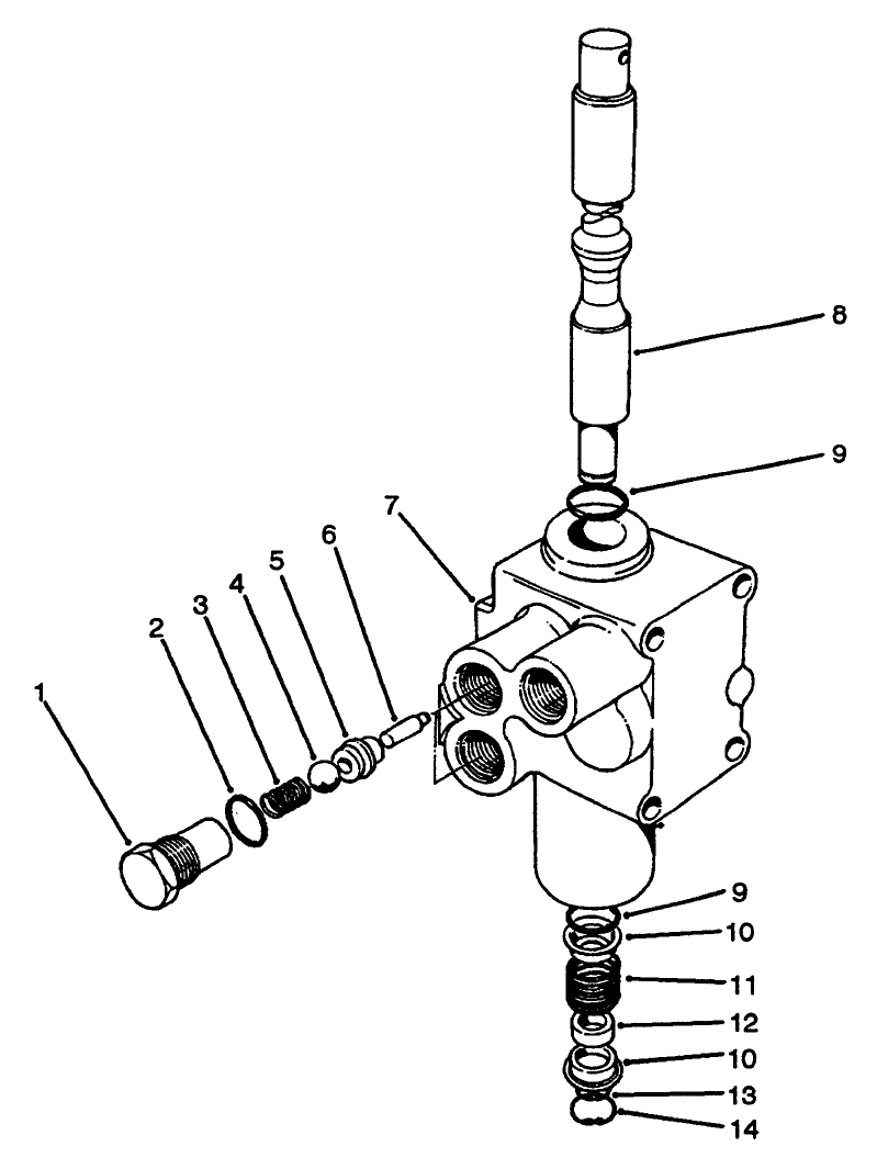 Hydraulic Lift Valve Assembly No. 43-1950