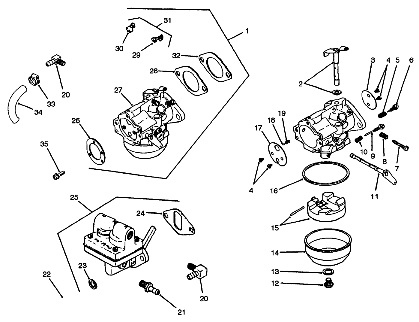 Engine Kohler Model M14s Spec. No. 601561 (cont.)
