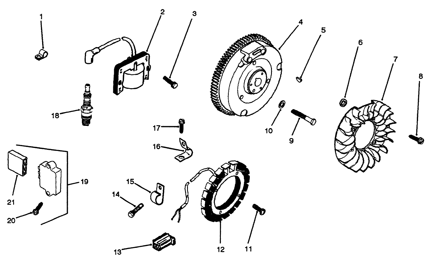 Engine Kohler Model M14s Spec. No. 601561 (cont.)