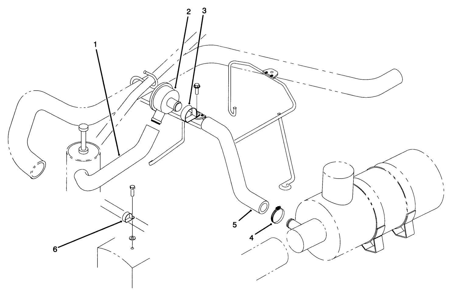 PCV Valve Plumbing Assembly