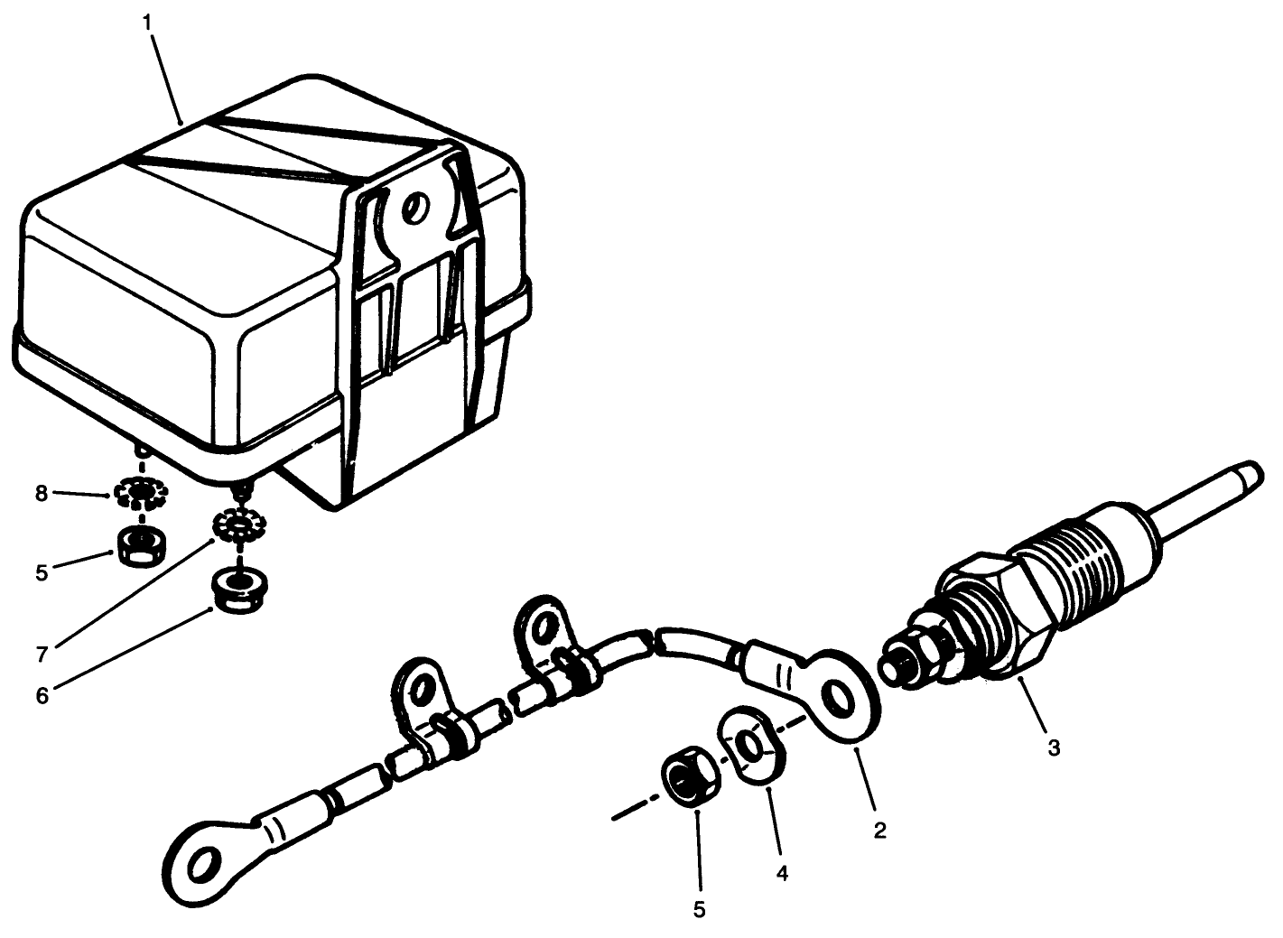 Glow Plug and Glow Relay Assembly