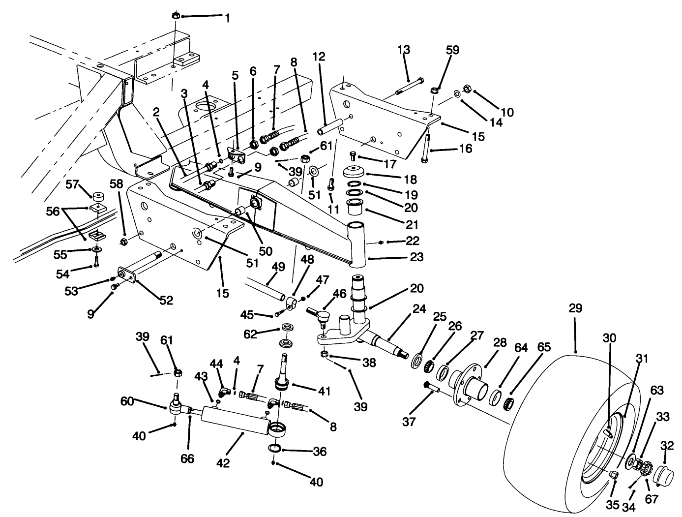 Rear Axle Assembly (model No. 30450)