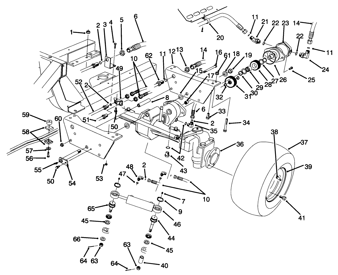 Rear Axle Assembly (model No. 30455)