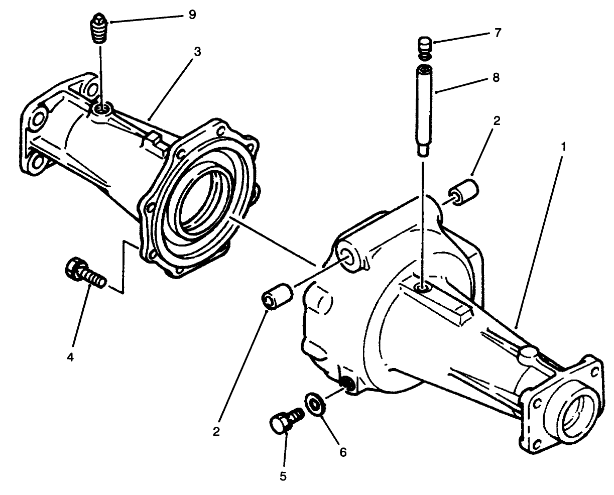 Axle Housing Assembly Axle No. 74-5621 (model No. 30455 Only)