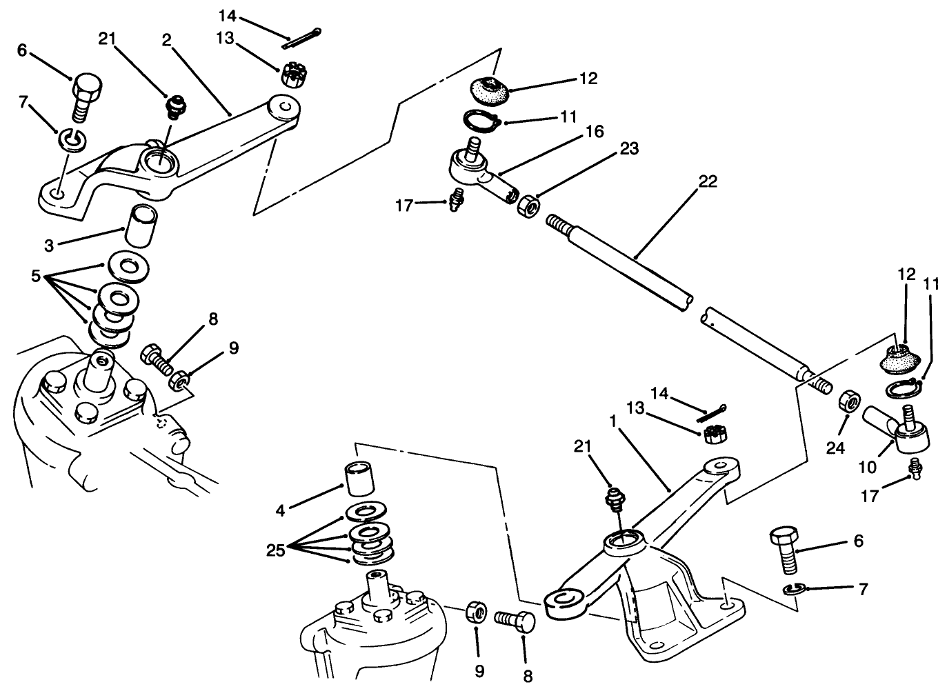 Steering Arm Linkage Axle No. 74-5621 (model No. 30455 Only)
