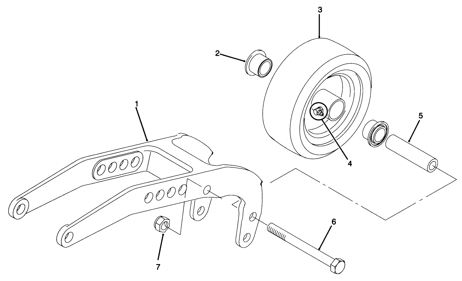 Rear Pivot Arm Assembly