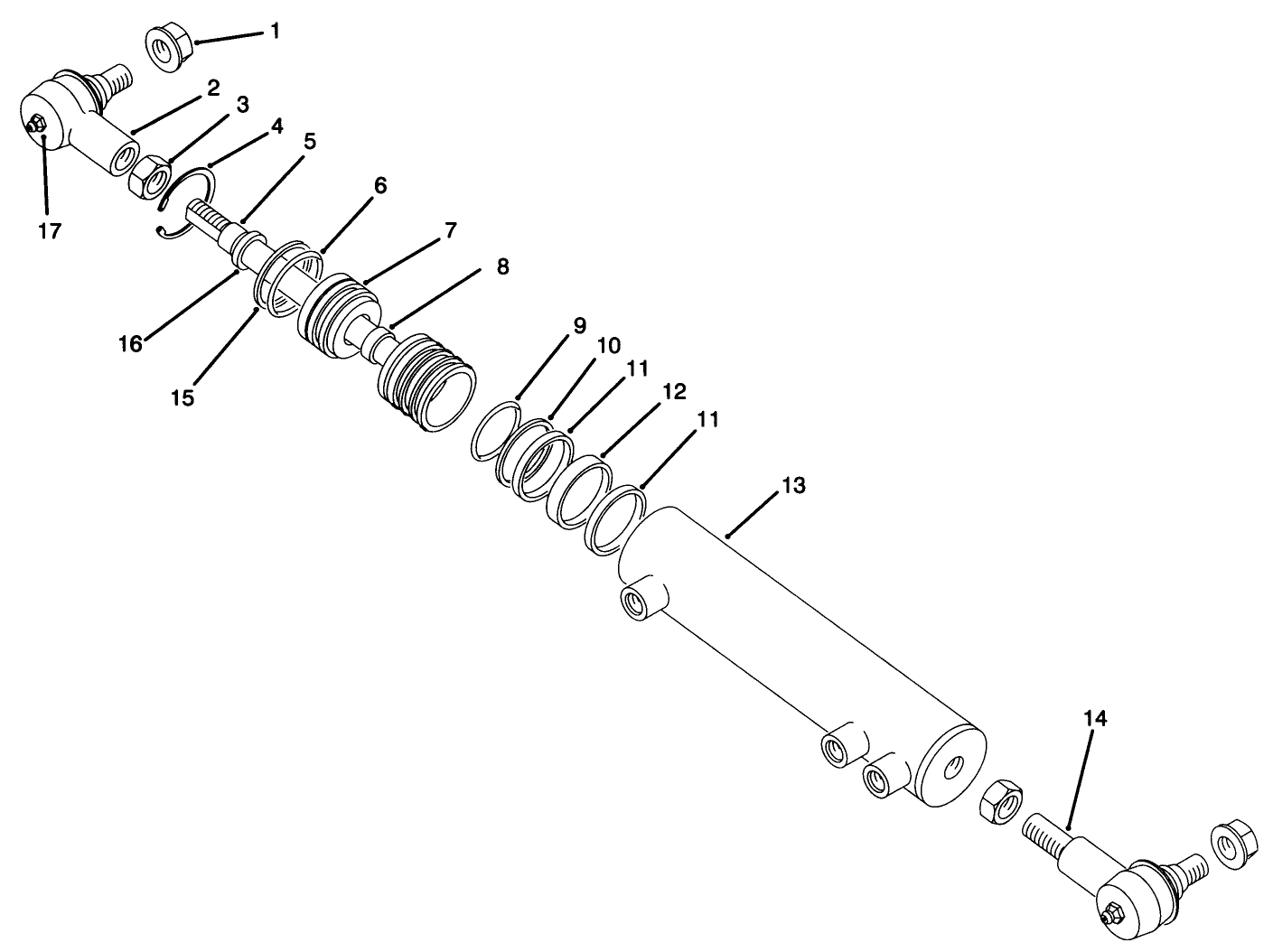 Hydraulic Cylinder Assembly No. 86-2190