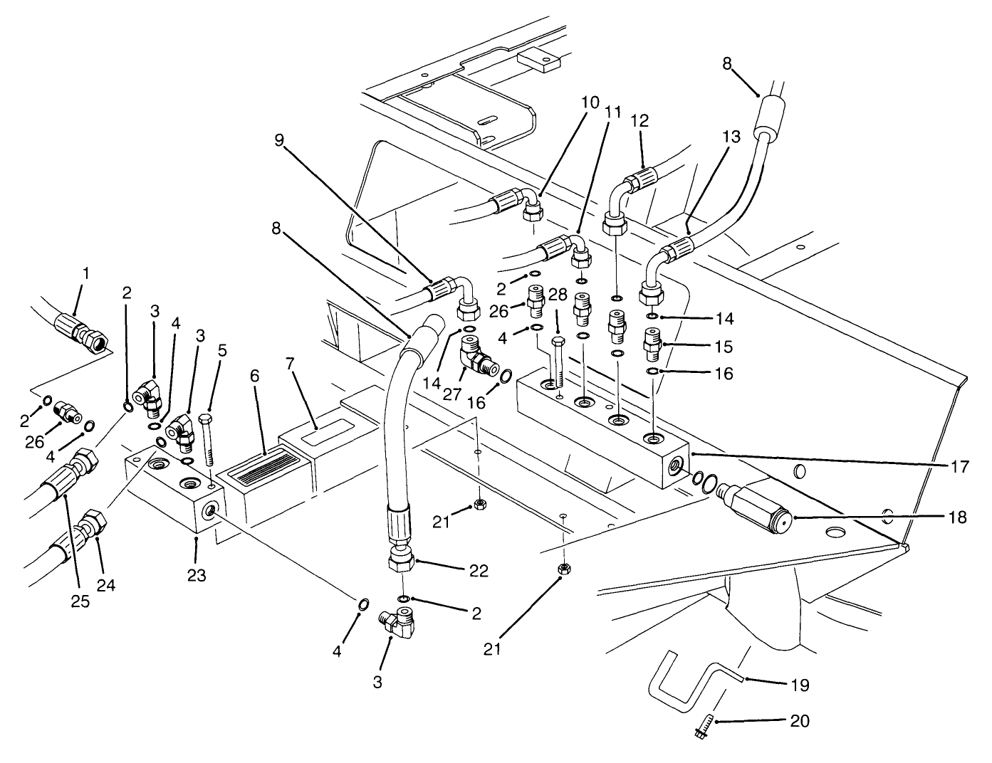 Front Hydraulic Manifolds