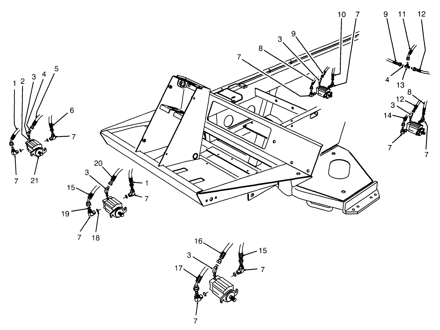 Cutting Unit Hydraulic Components