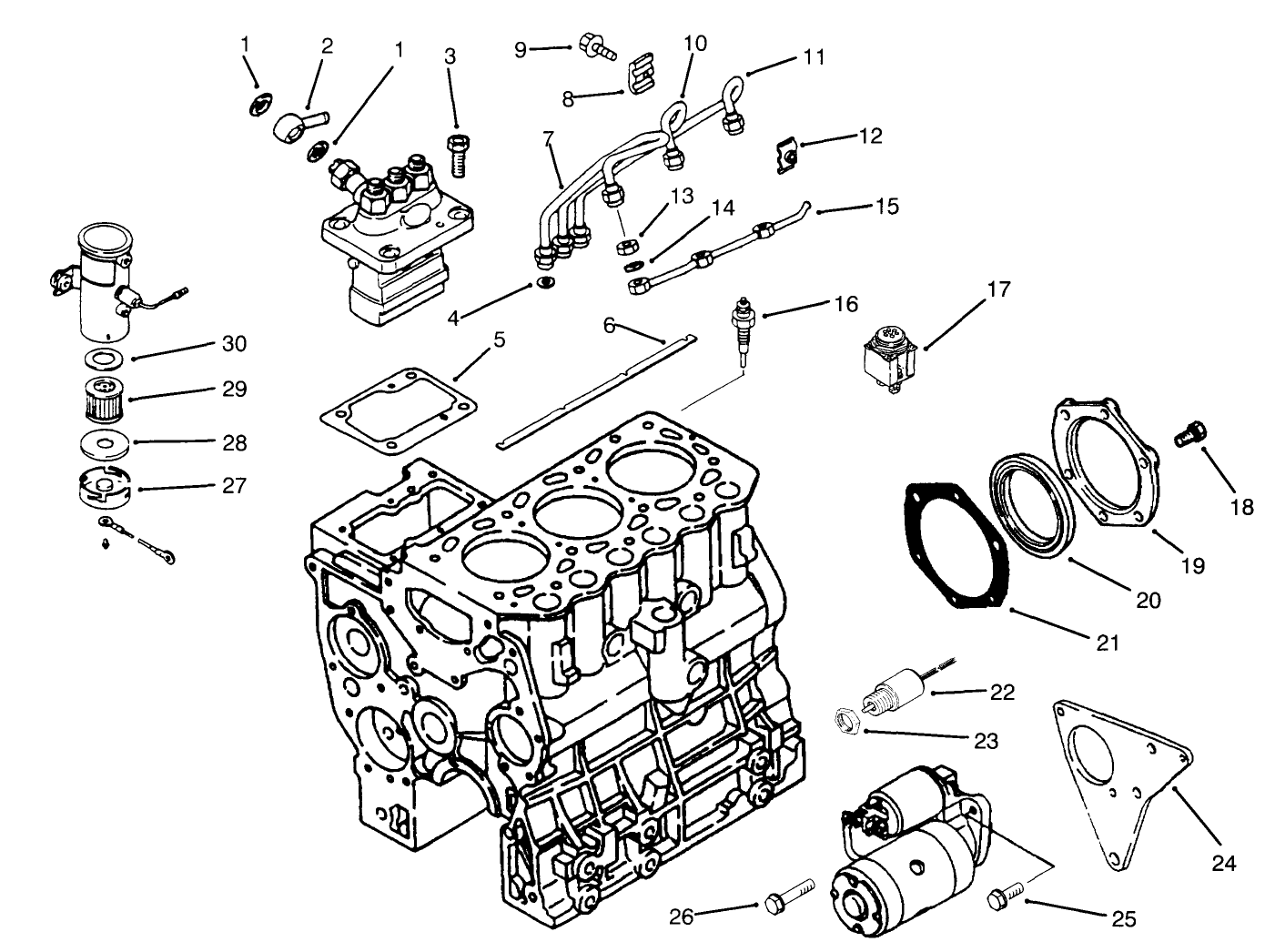 Fuel And Starter System Assembly