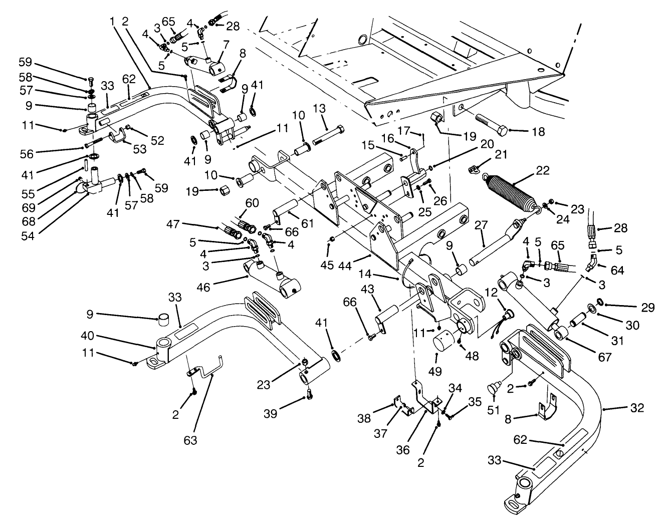 Front Lift Arms Assembly