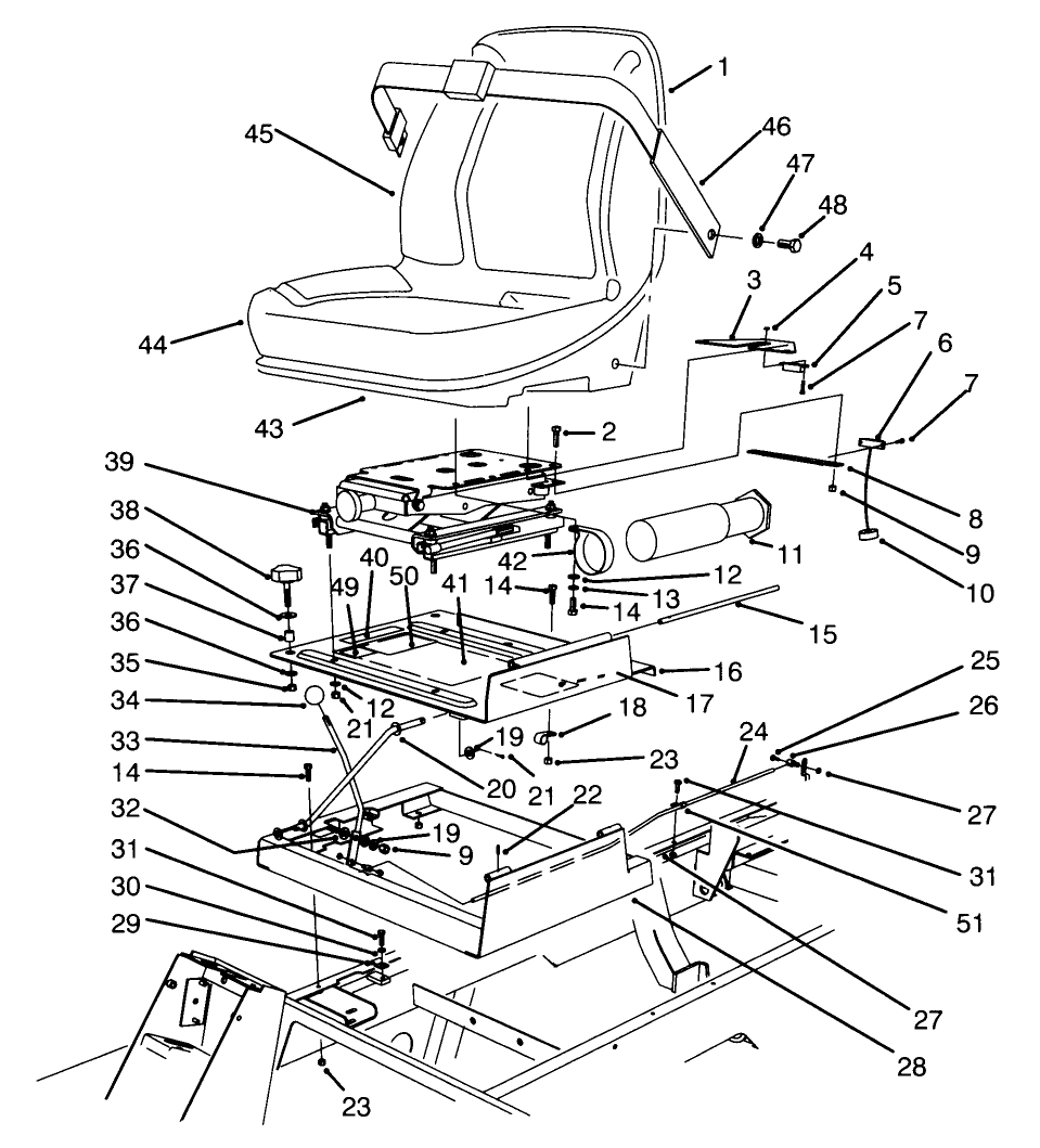 Seat & Throttle Assembly
