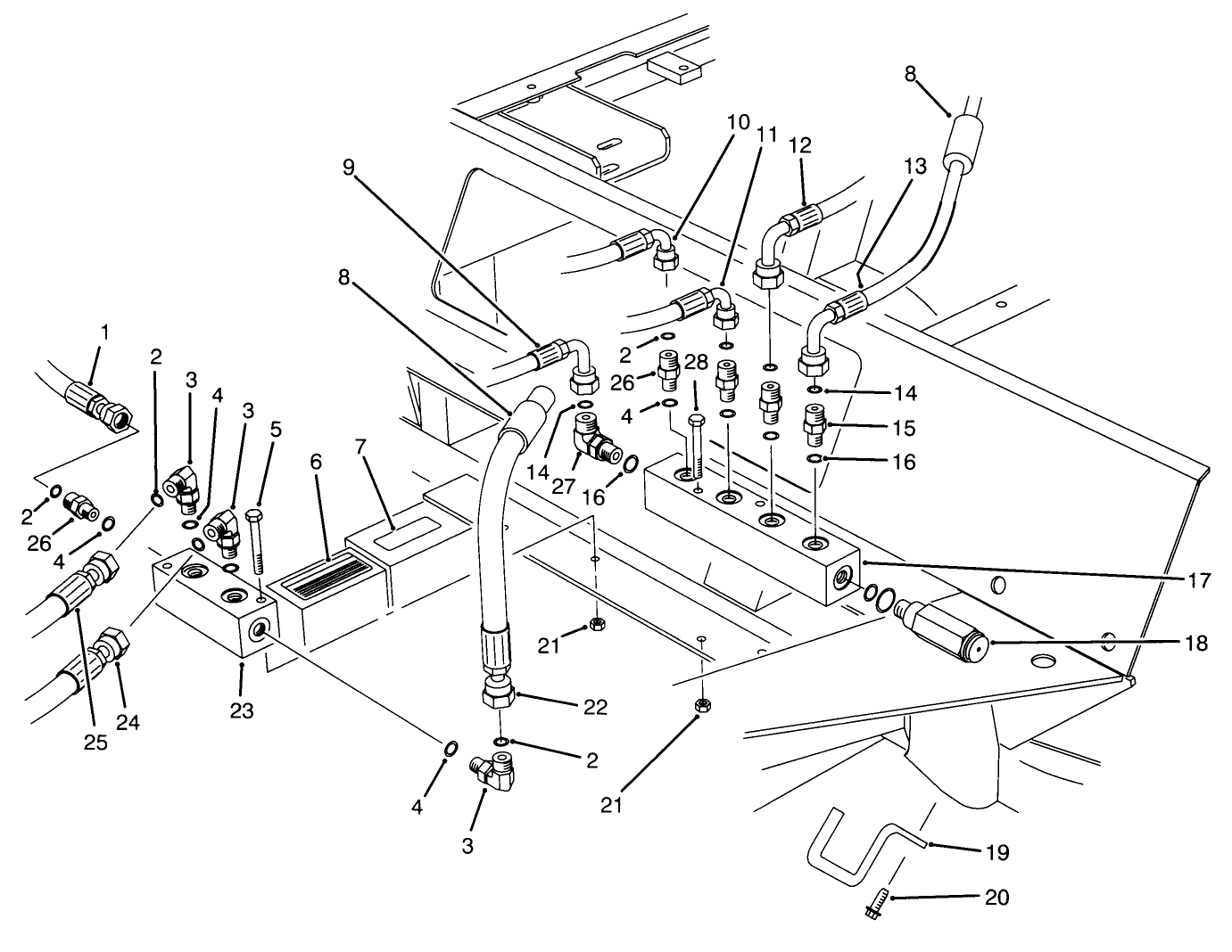 Front Hydraulic Manifolds
