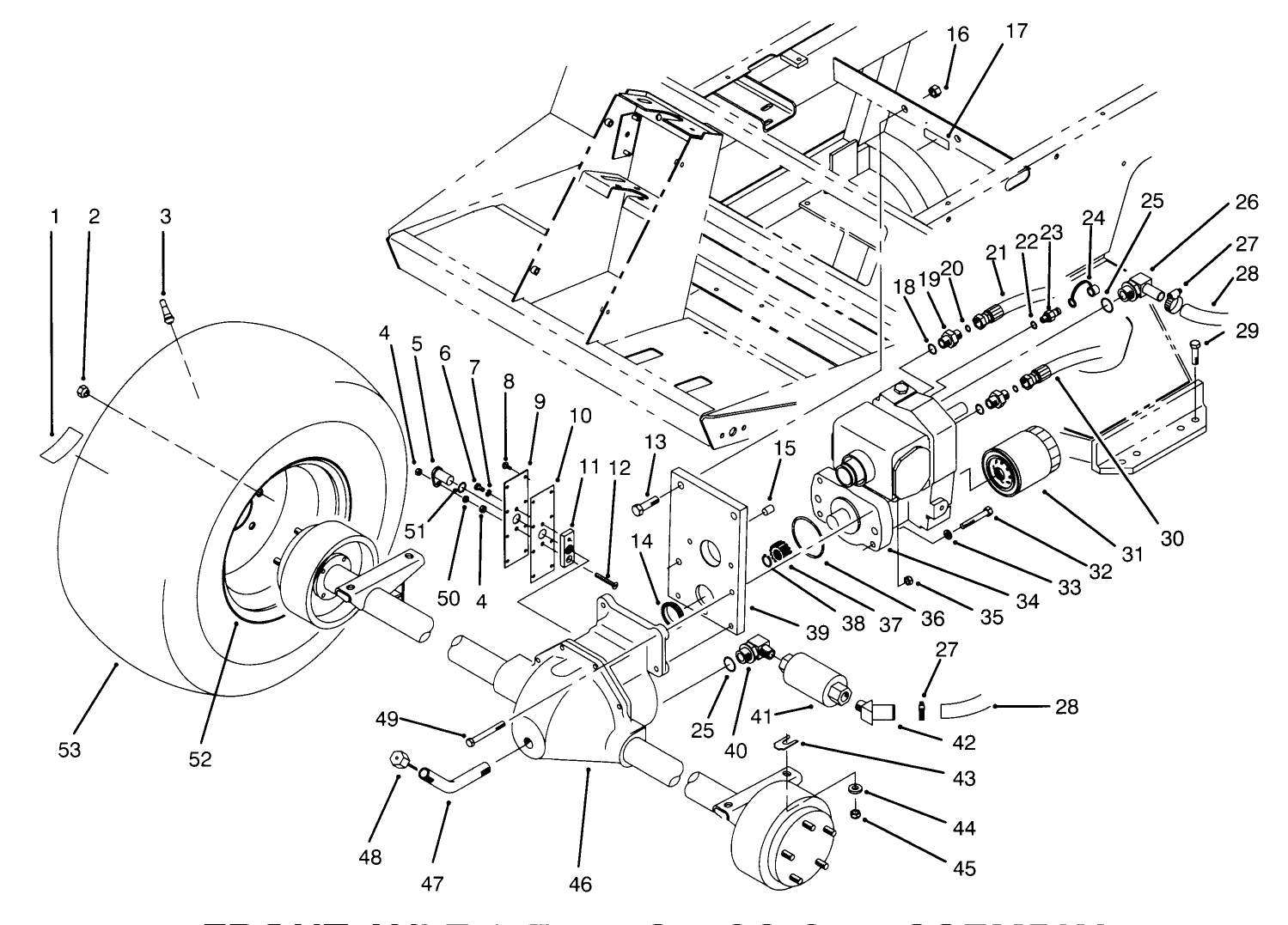 Front Axle & Transmission Assembly