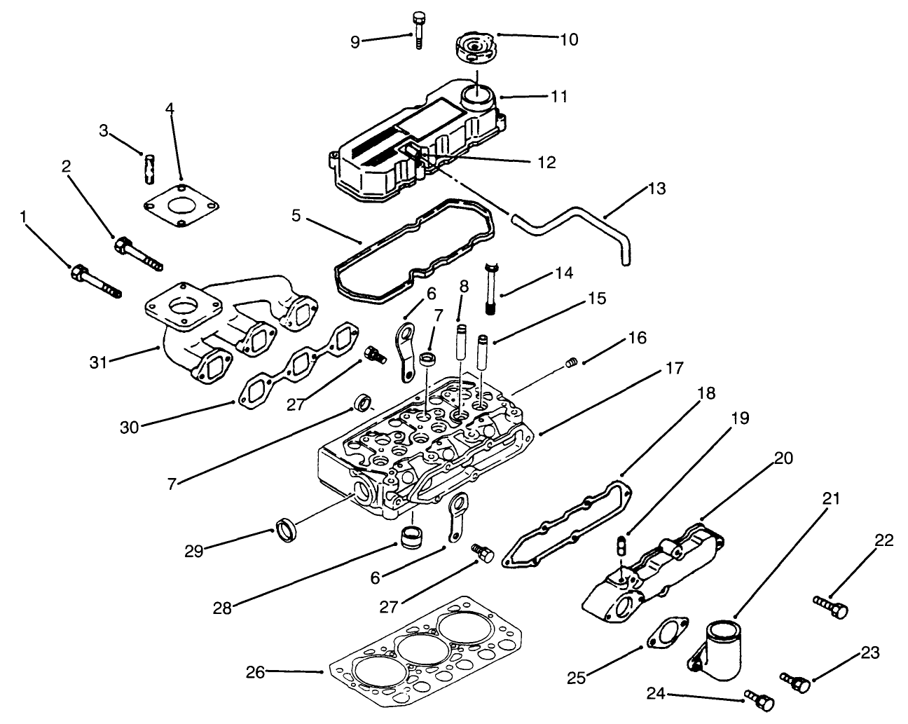 Cylinder Head Manifold & Cover Assembly
