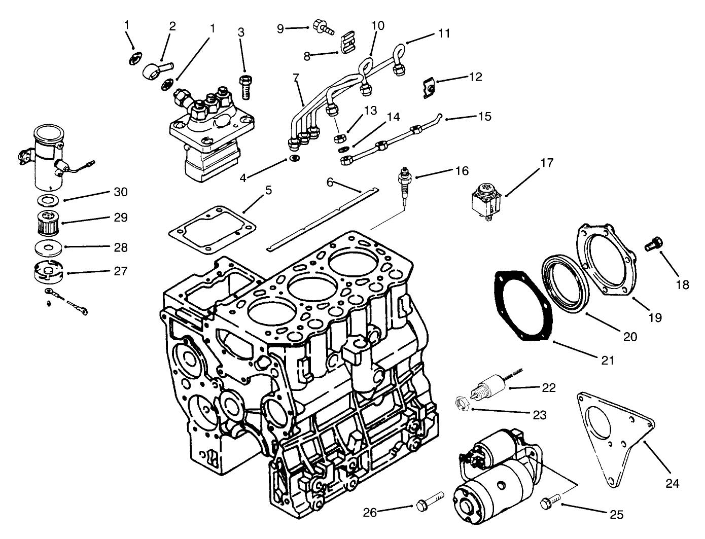 Fuel And Starter System Assembly