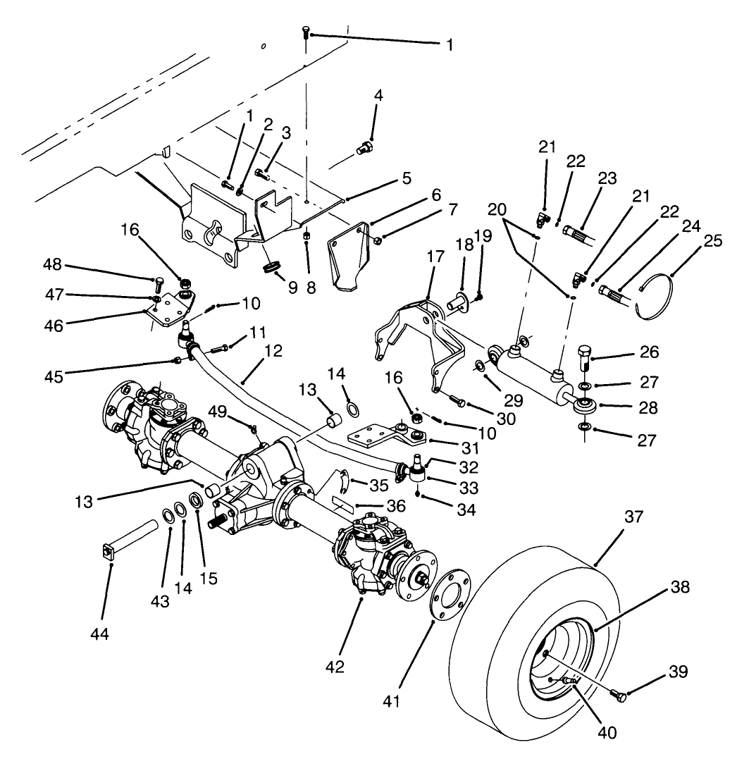 Rear Axle Installation Assembly