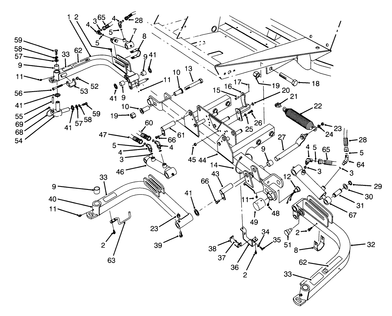 Front Lift Arms Assembly
