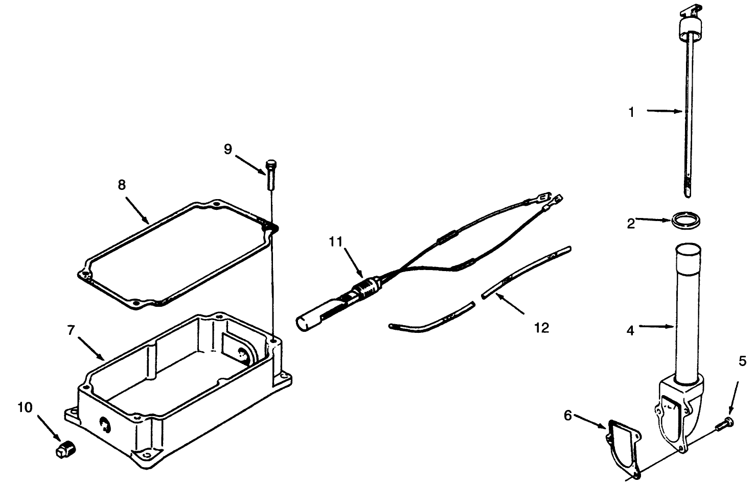 Oil Pan And Dipstick