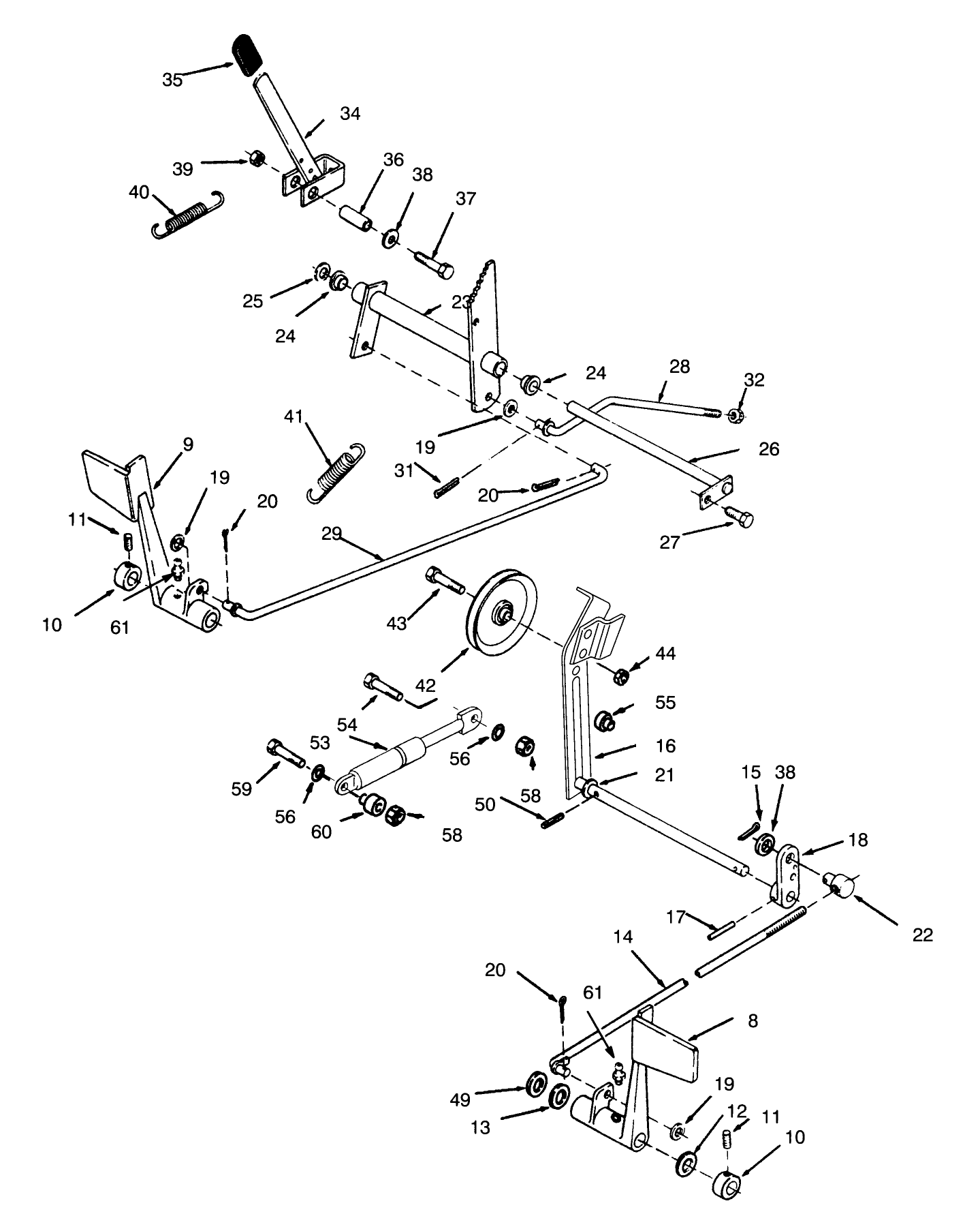 Clutch, Brake And Speed Control Linkage