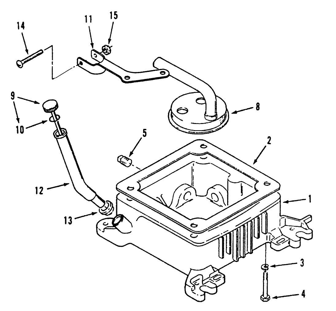 Oil Base And Fill Tube And Bracket