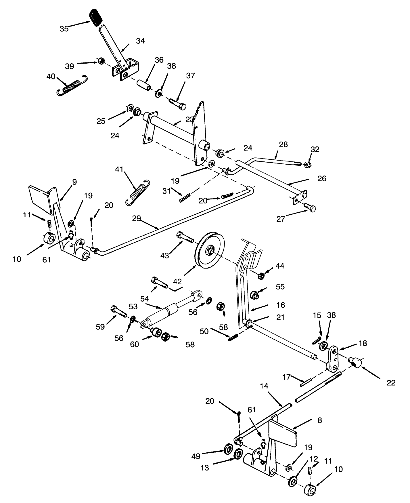 Clutch, Brake And Speed Control Linkage