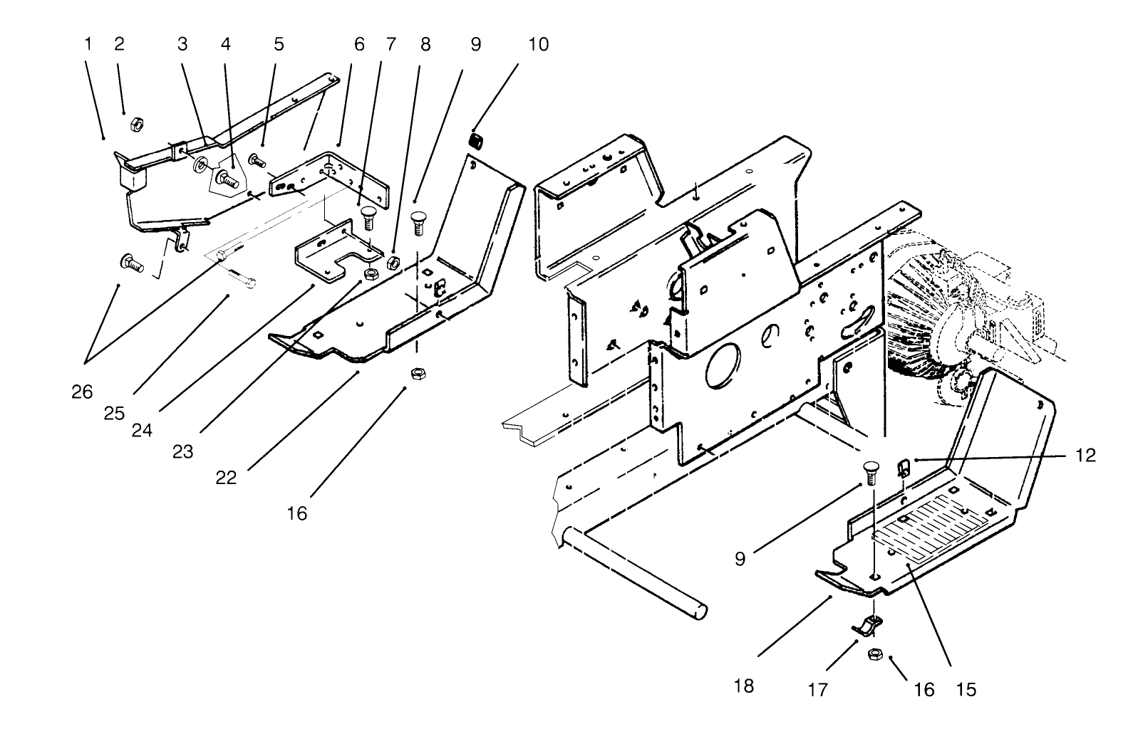 Belt Guard & Footrests