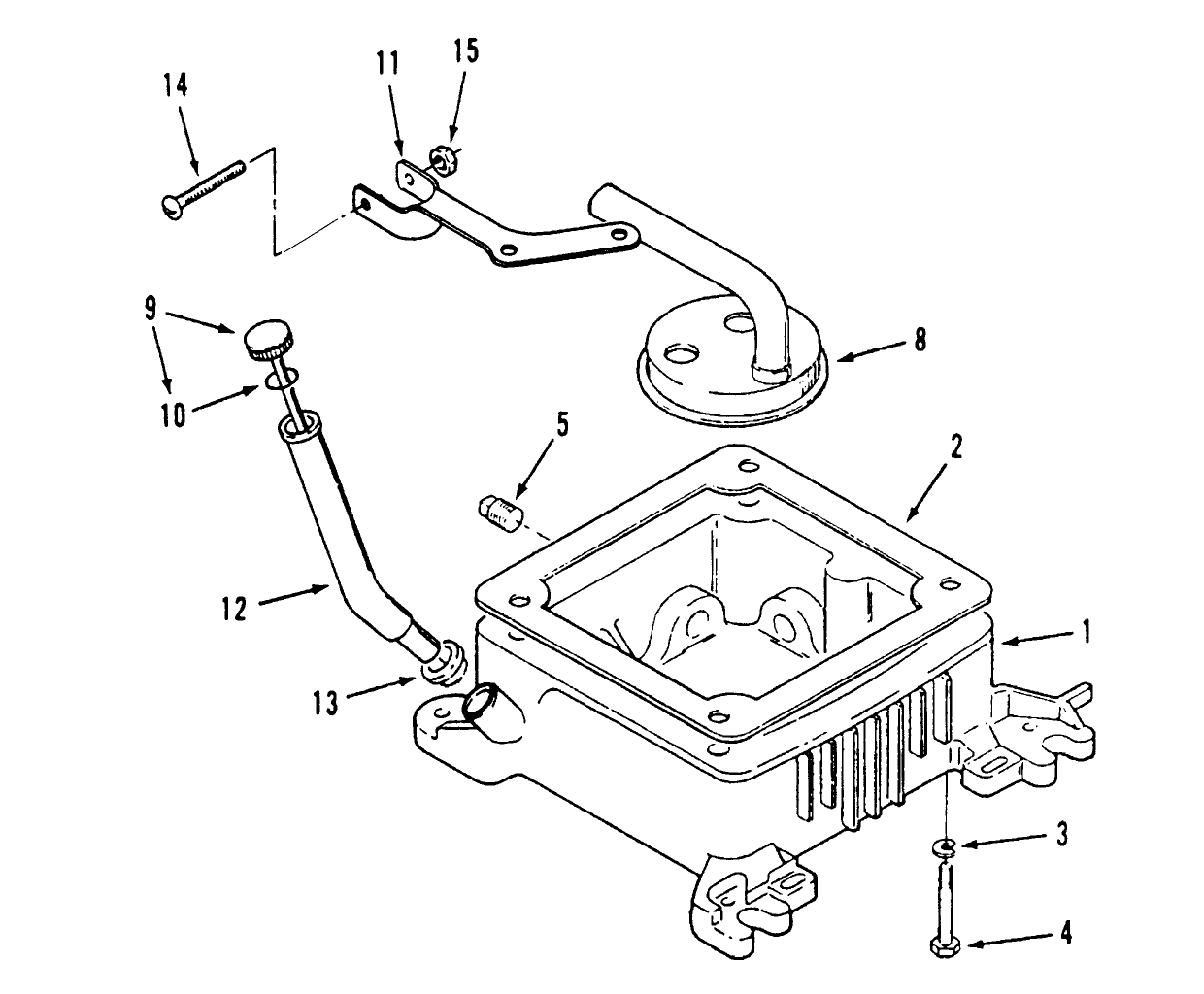 Oil Base And Fill Tube And Bracket