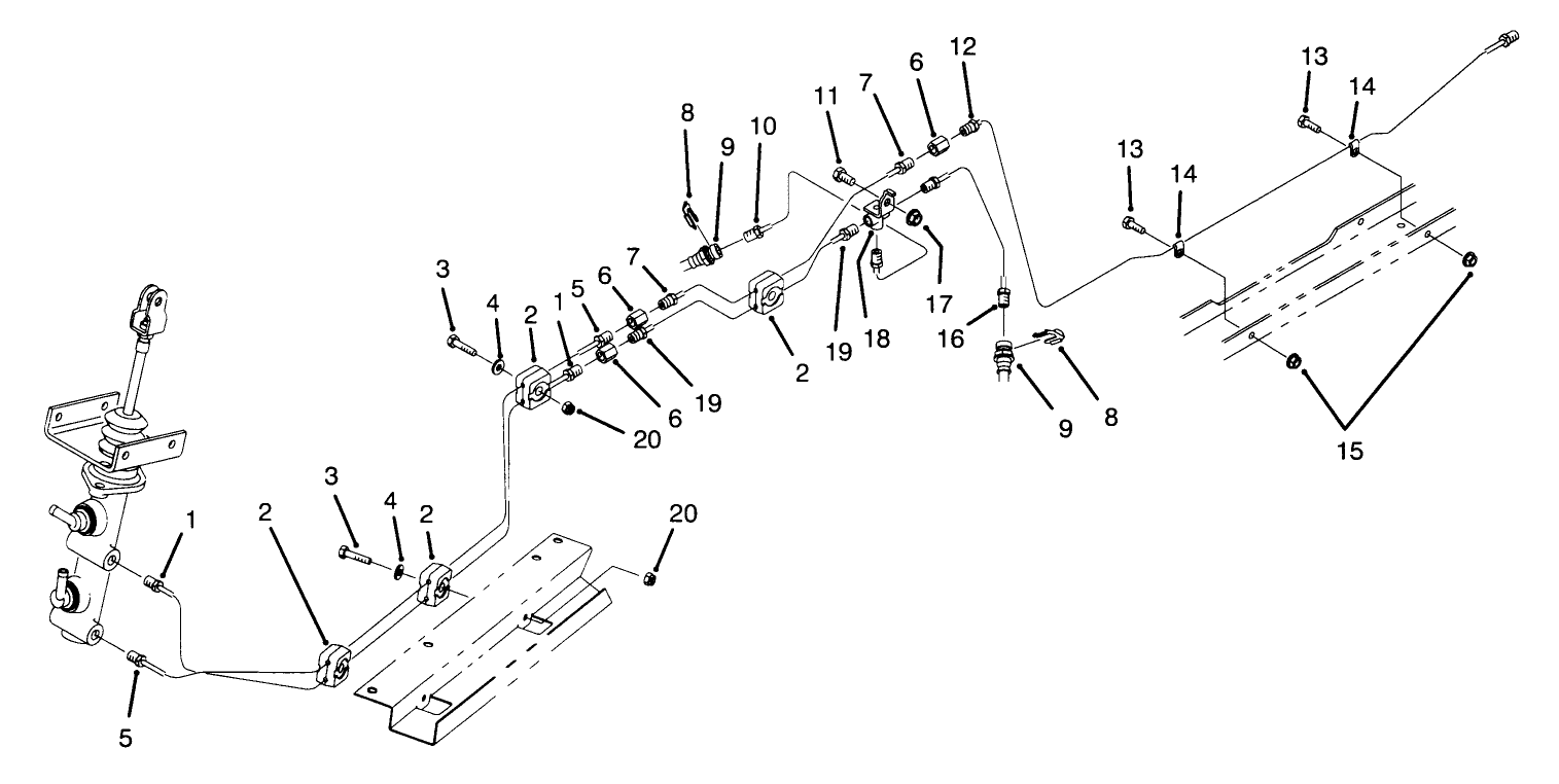 Hydraulic Brake Line Routing Assembly