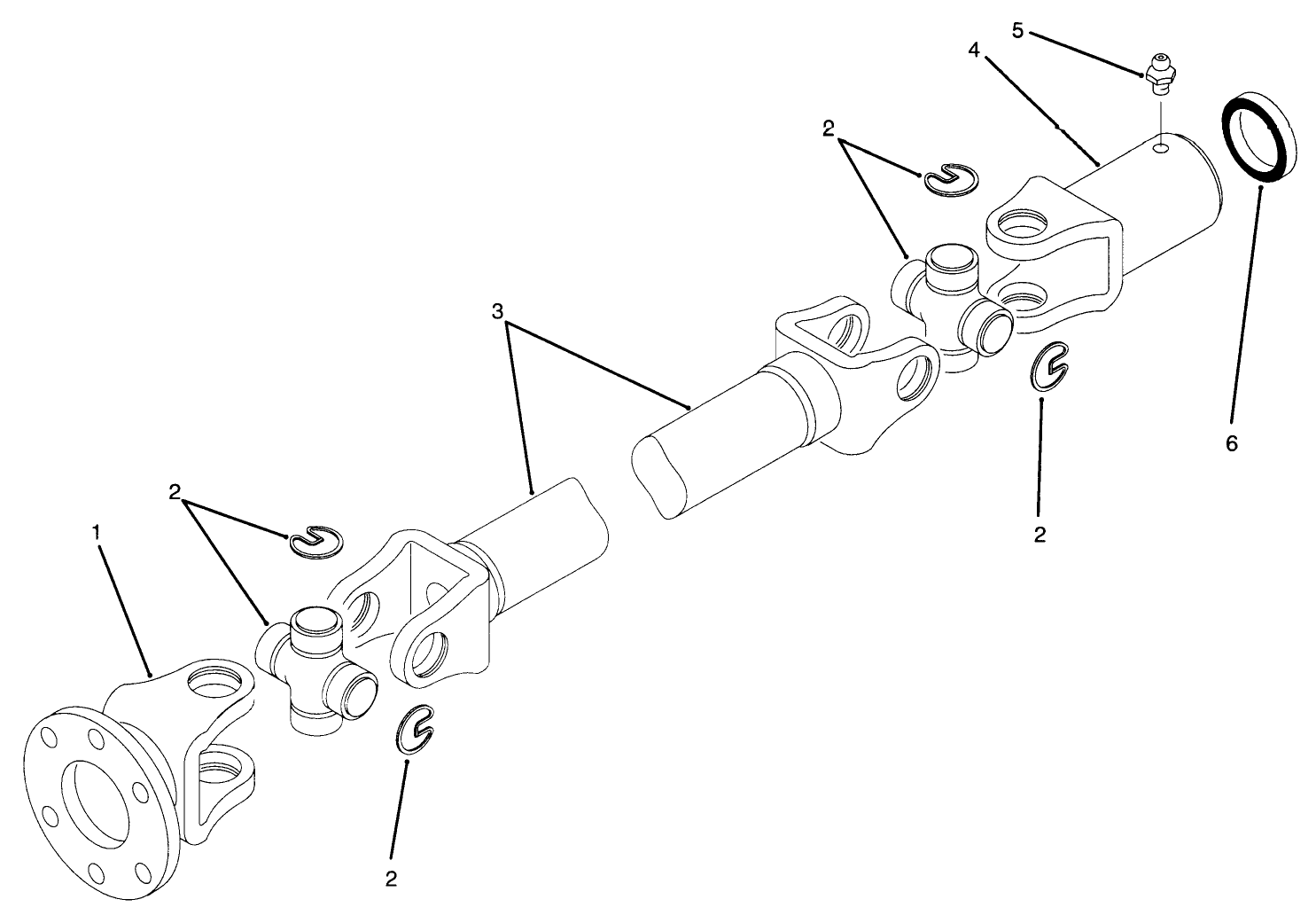 Differential Driveshaft Assembly No. 93-7116