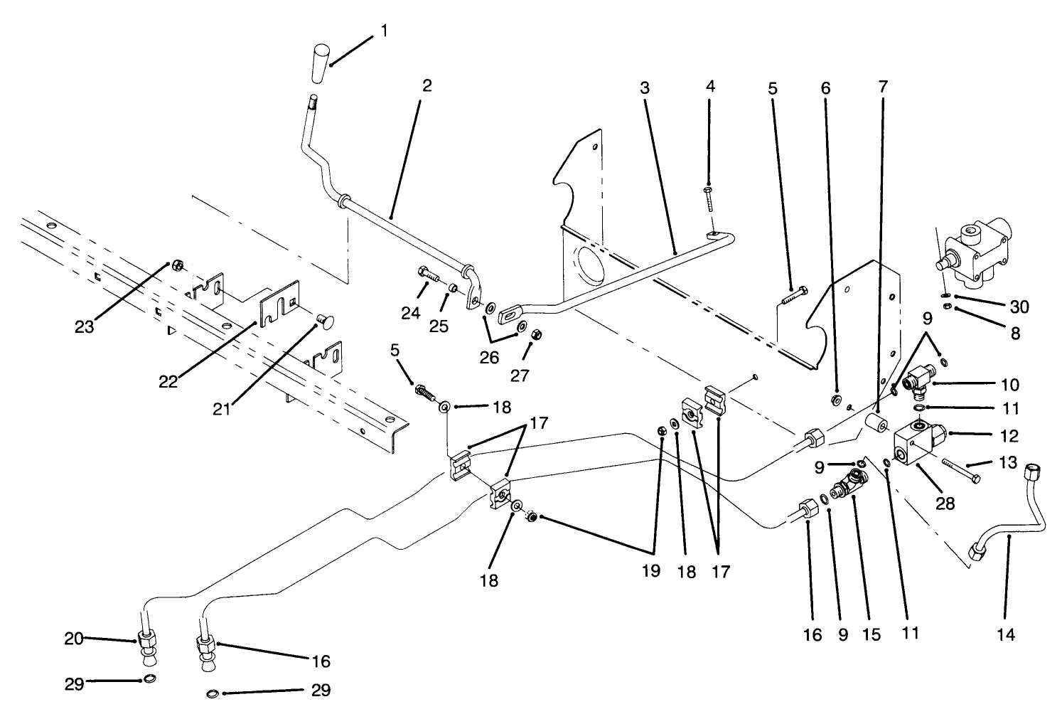 Lift Valve Linkage Assembly