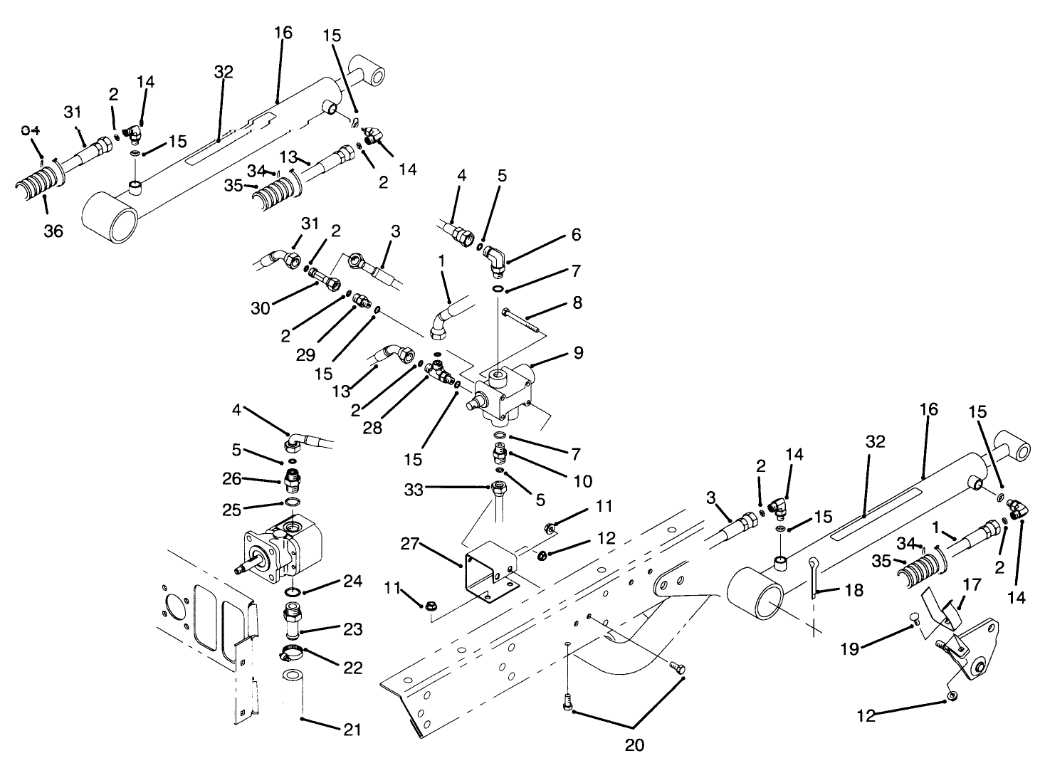Lift Valve & Cylinder Assembly